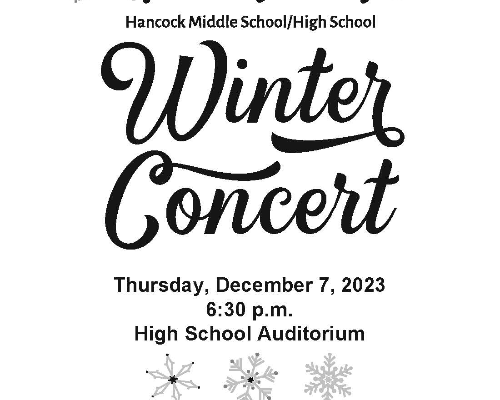 HCS Winter Concert Program