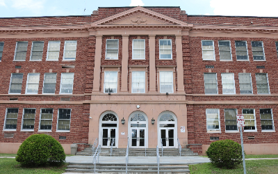 Hancock Central School entrance (3/2020)