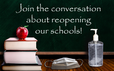 Join the conversation about reopening our schools (illustration; 5/2020)