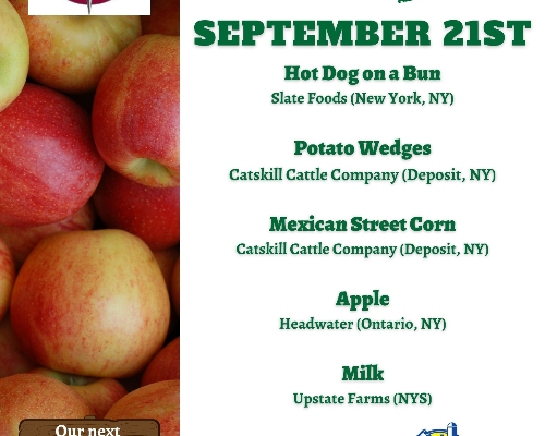 NY Thursdays Meal September 21